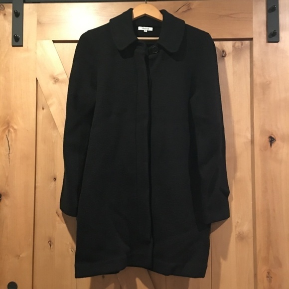MADEWELL Merino Wool Structured Sweater Coat Black Size Medium - Picture 3 of 6
